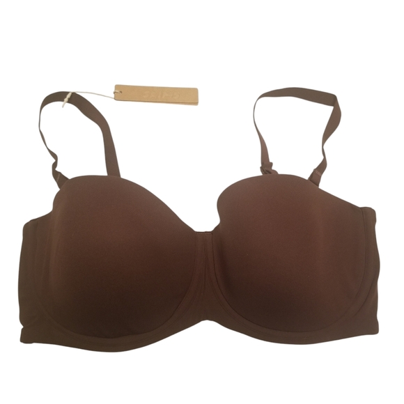 Skims Fits Everybody Strapless Bra Cocoa Brown 40C NWT - Picture 2 of 5